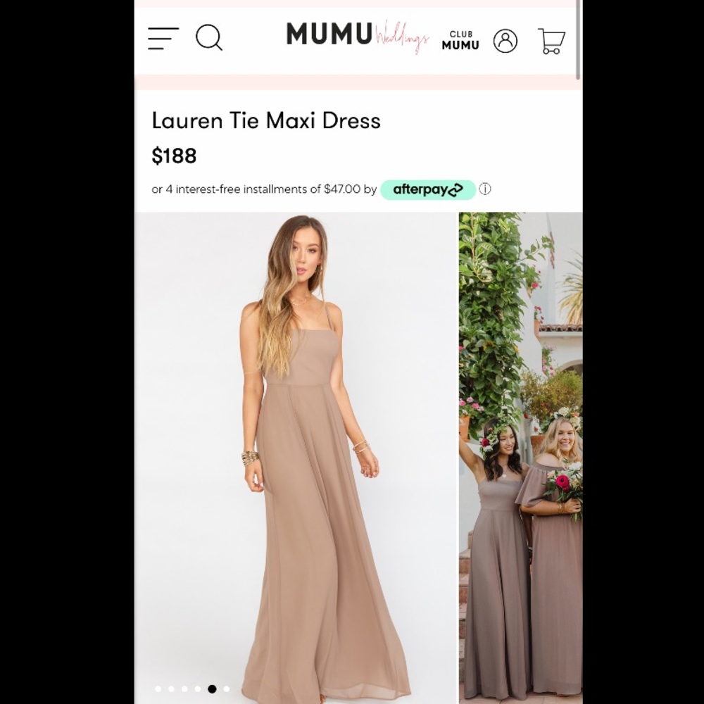 Bridesmaid dress